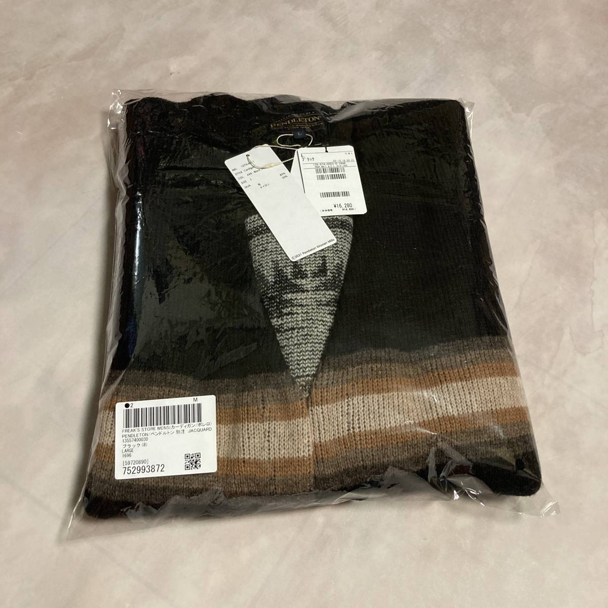 新品タグ付 ☆ PENDLETON ☆ バックデザインニットカーディガン ペン 