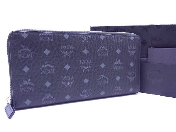 安い，本物保証 1円 MCM エムシーエム モノグラム ヴィセトス柄 レザー ラウンドファスナー 長財布 ウォレット ブラック系 Z5353sh(MCM)｜売買されたオークション情報、yahooの商品情報をアーカイブ公開 - オーク その他