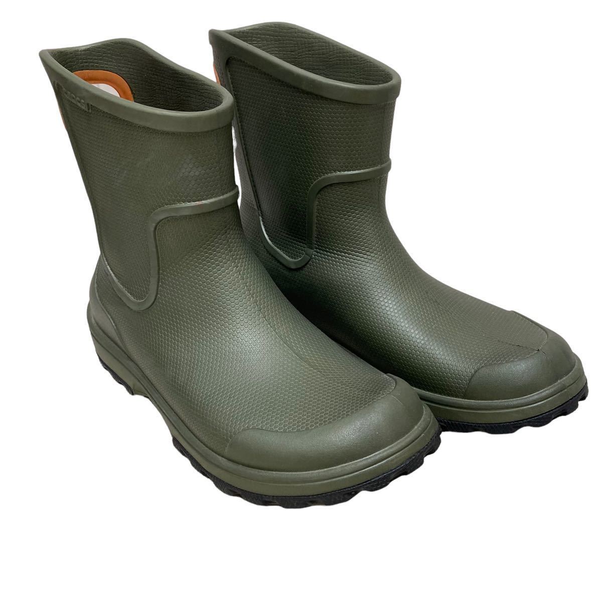 T 421 Crocs クロックス レインブーツ 長靴 メンズ M10 約27 5cm カーキ オレンジ ラバー 長靴 レインシューズ 売買されたオークション情報 Yahooの商品情報をアーカイブ公開 オークファン Aucfan Com