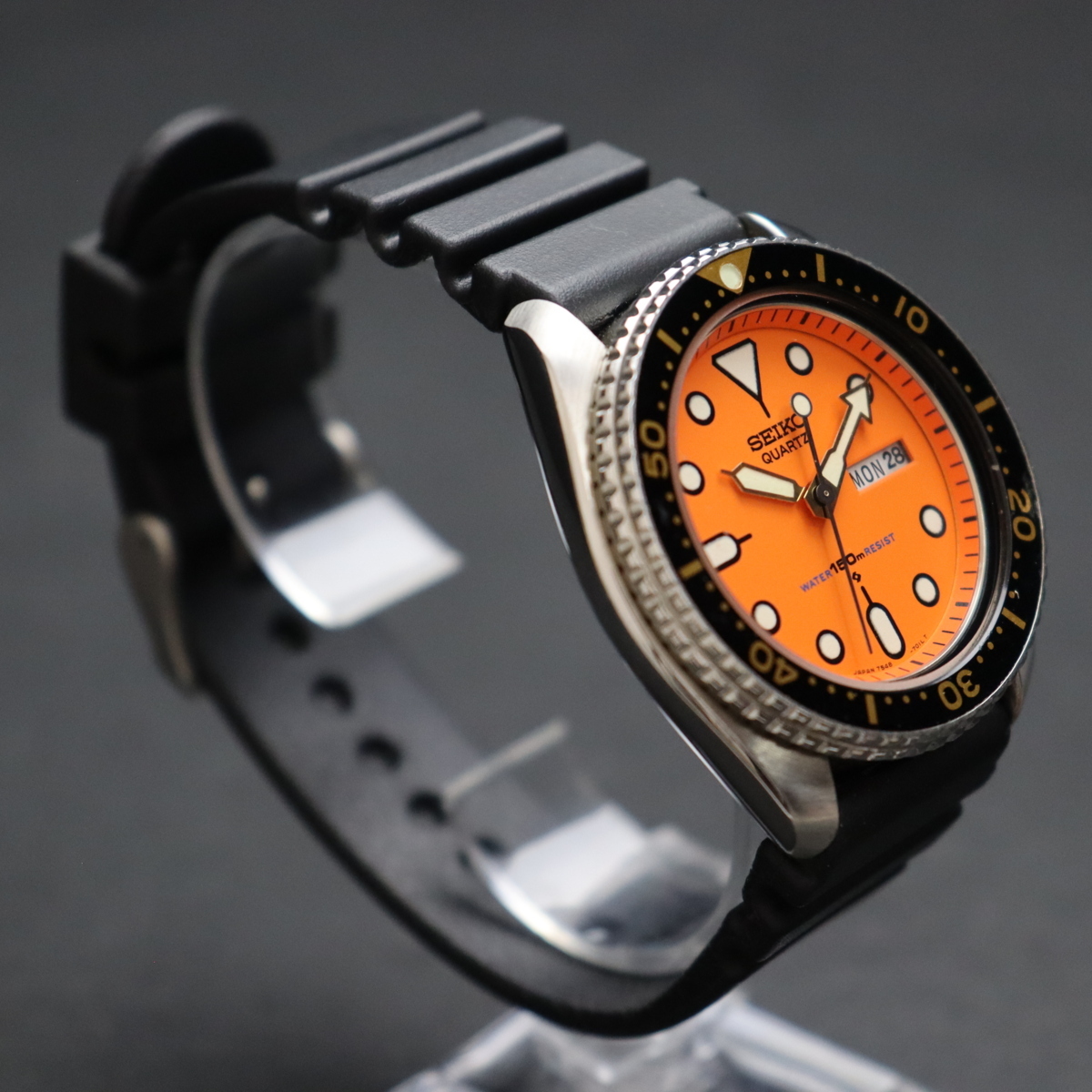 R4.3月OH済 電池新品 SEIKO セイコー ヴィンテージオレンジダイバー 