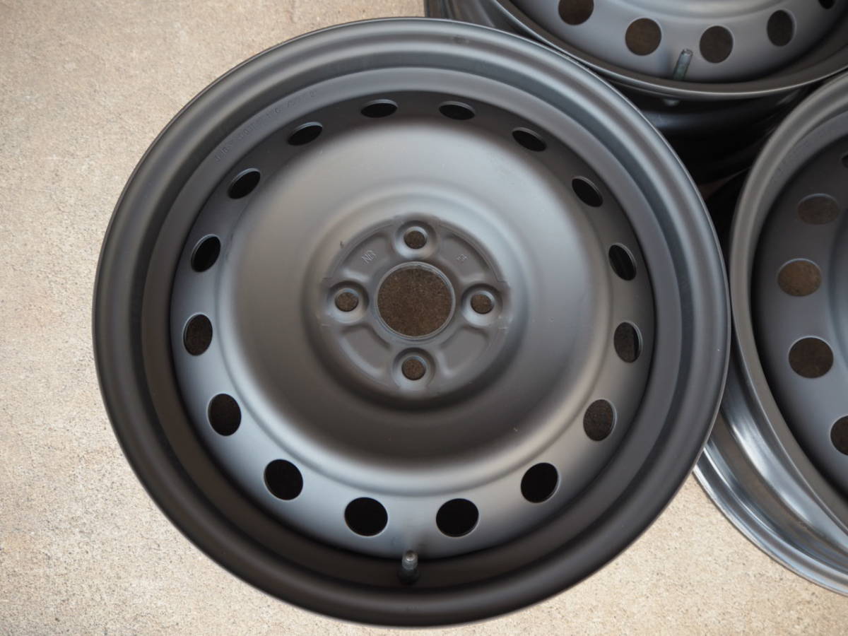 K808　送料無料　100系ラクティス　5.5Jx16 +39 PCD100 4穴　4本　トヨタ純正鉄ホイール
