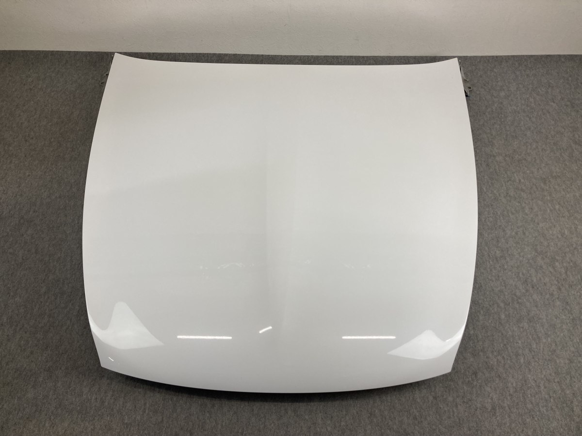 凹み無 USF40 後期 LS460 Fスポーツ 純正 ボンネット エンジンフード ヒンジ ダンパー付き 083 ホワイト 白 UVF45 (YC4224)