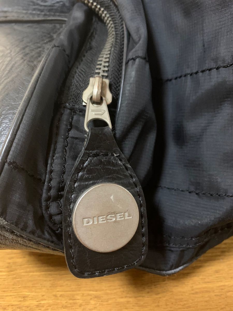 ◇DIESEL ディーゼル レザーナイロン ボストンバッグ◇(かばん、バッグ