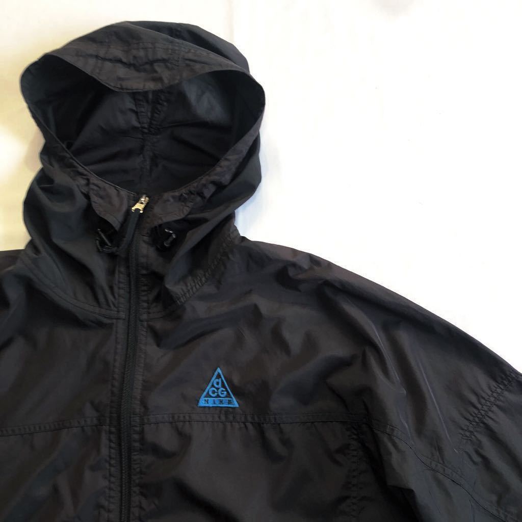 良好♪ブラック 90s Nike ACG アノラックパーカー M 黒 ビンテージ 
