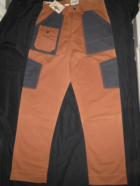 新品 訳あり FREEWHEELERS UNION SPECIAL OVERALLS PANTS CIVILIAN MILITARY "Deck Trousers" 34