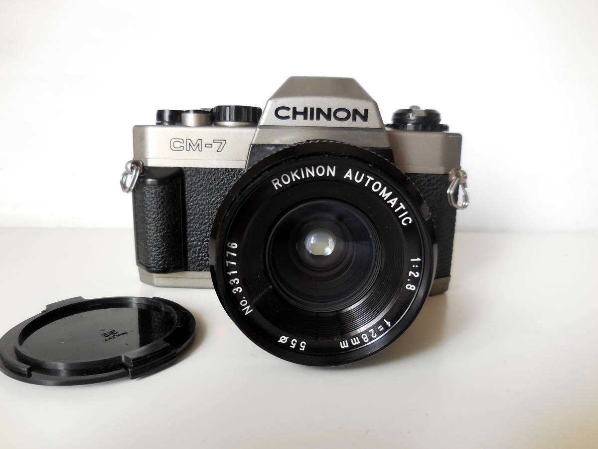 値下げ　美品　チノン　CHINON CM-7 一眼レフカメラ チノン CHINON CM-7（Kマウント） 単焦点レンズ付き 希少品 CHINON