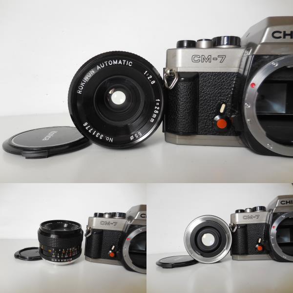 チノン CHINON CM-7（Kマウント） 単焦点レンズ付き 希少品 CHINON