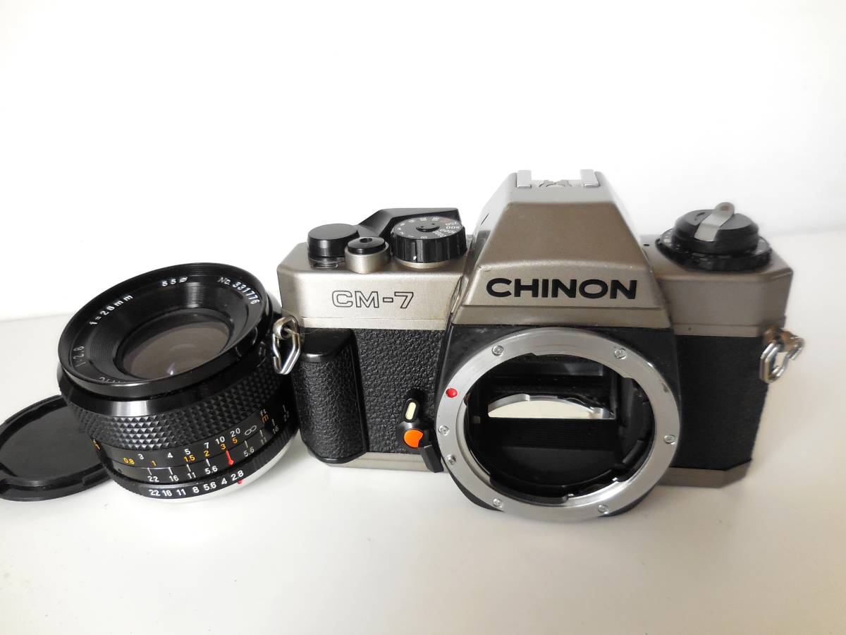 チノン CHINON CM-7（Kマウント） 単焦点レンズ付き 希少品 CHINON