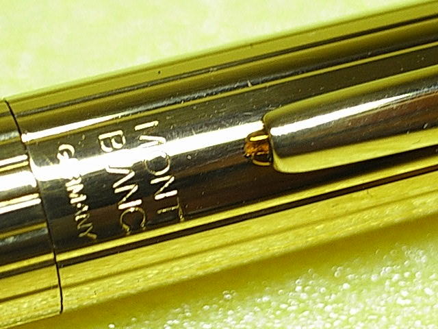 ★ 良好＆良品！！★【 MONTBLANC 】MONTBLANC モンブラン 先14K 万年筆 Gold ★MONTBLANC★