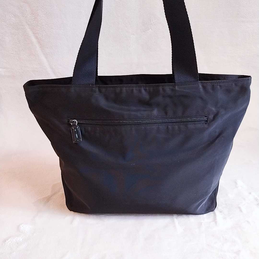 1円【良品】PRADA プラダ 定番トートバッグ ナイロン 黒 三角ロゴ トートバッグ プラダ PRADA テスートナイロンハンドバッグ トライアングルロゴ FG2653