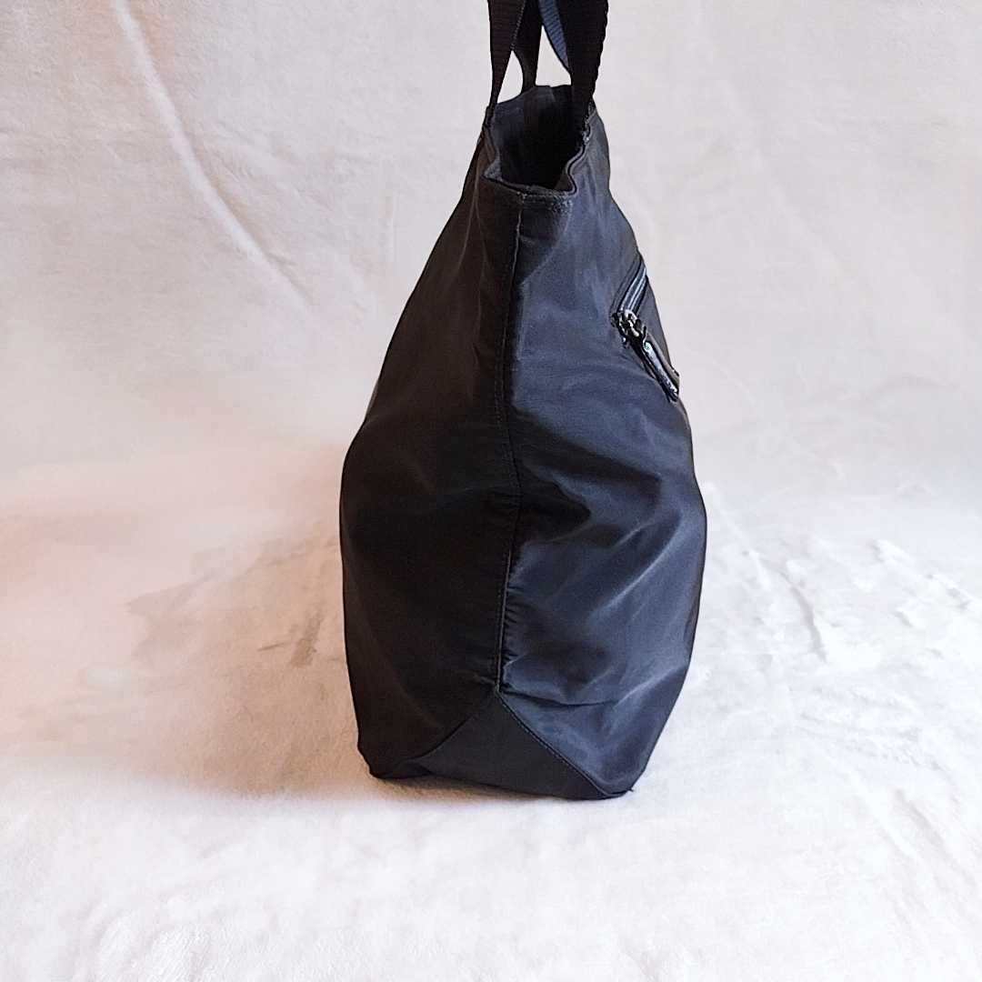 1円【良品】PRADA プラダ 定番トートバッグ ナイロン 黒 三角ロゴ トートバッグ プラダ PRADA テスートナイロンハンドバッグ トライアングルロゴ FG2653