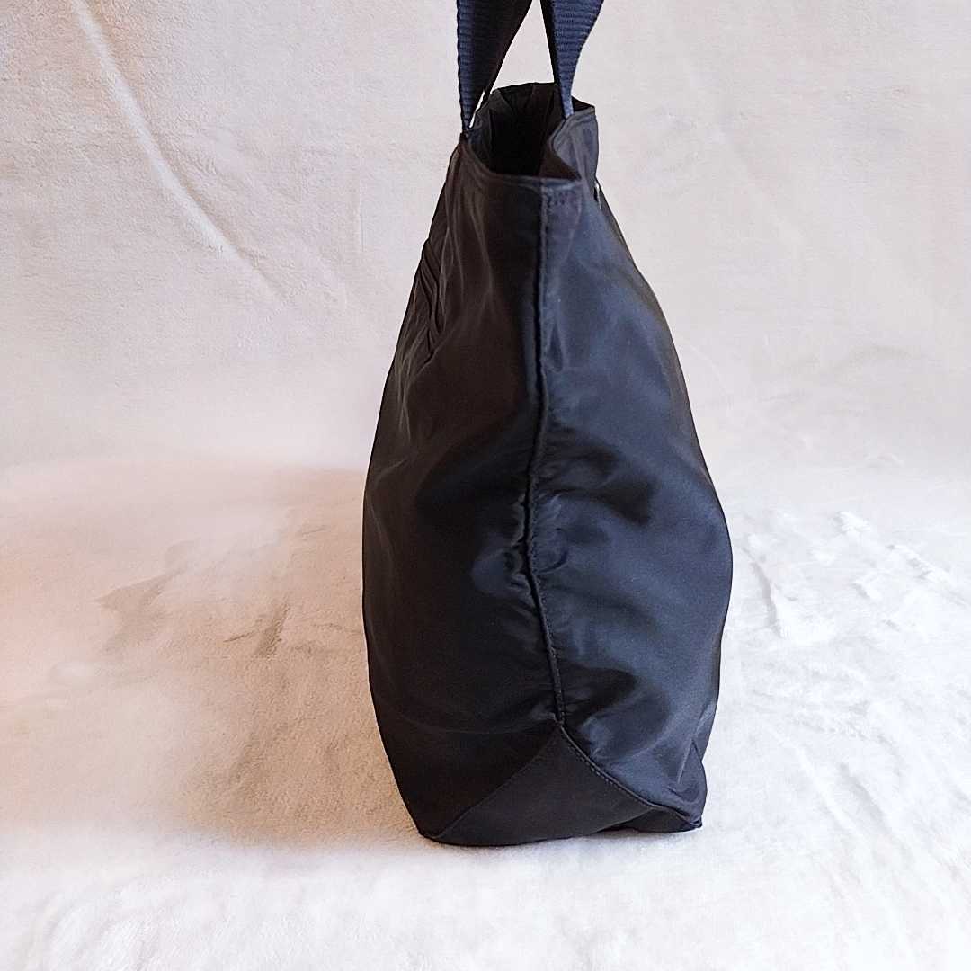 1円【良品】PRADA プラダ 定番トートバッグ ナイロン 黒 三角ロゴ トートバッグ プラダ PRADA テスートナイロンハンドバッグ トライアングルロゴ FG2653