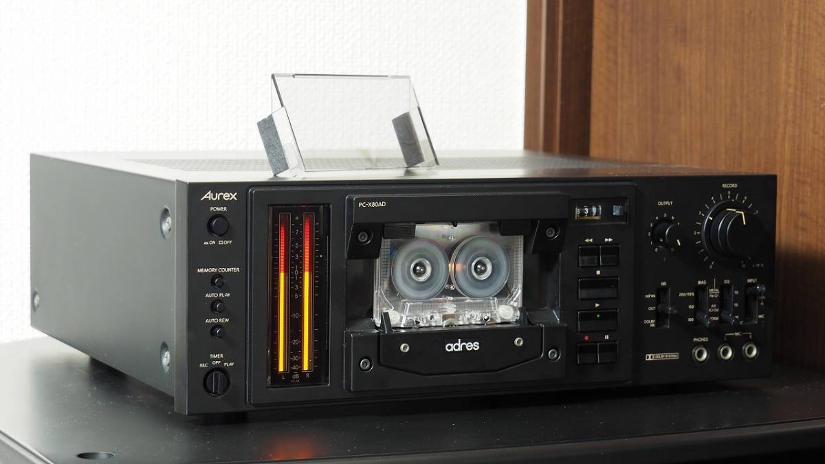 オーレックス（東芝）Aurex カセットデッキ PC-X80AD メンテナンス品