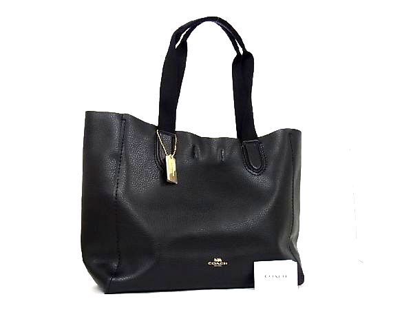 【限定セール，正規品】 1円 COACH コーチ F58660 レザー ゴールド金具 トートバッグ ショルダーバッグ ハンドバッグ 肩掛け ブラック系 a0081Tオ(トートバッグ)｜売買されたオークション情報、yahooの商品情報をアーカイ かばん、バッグ