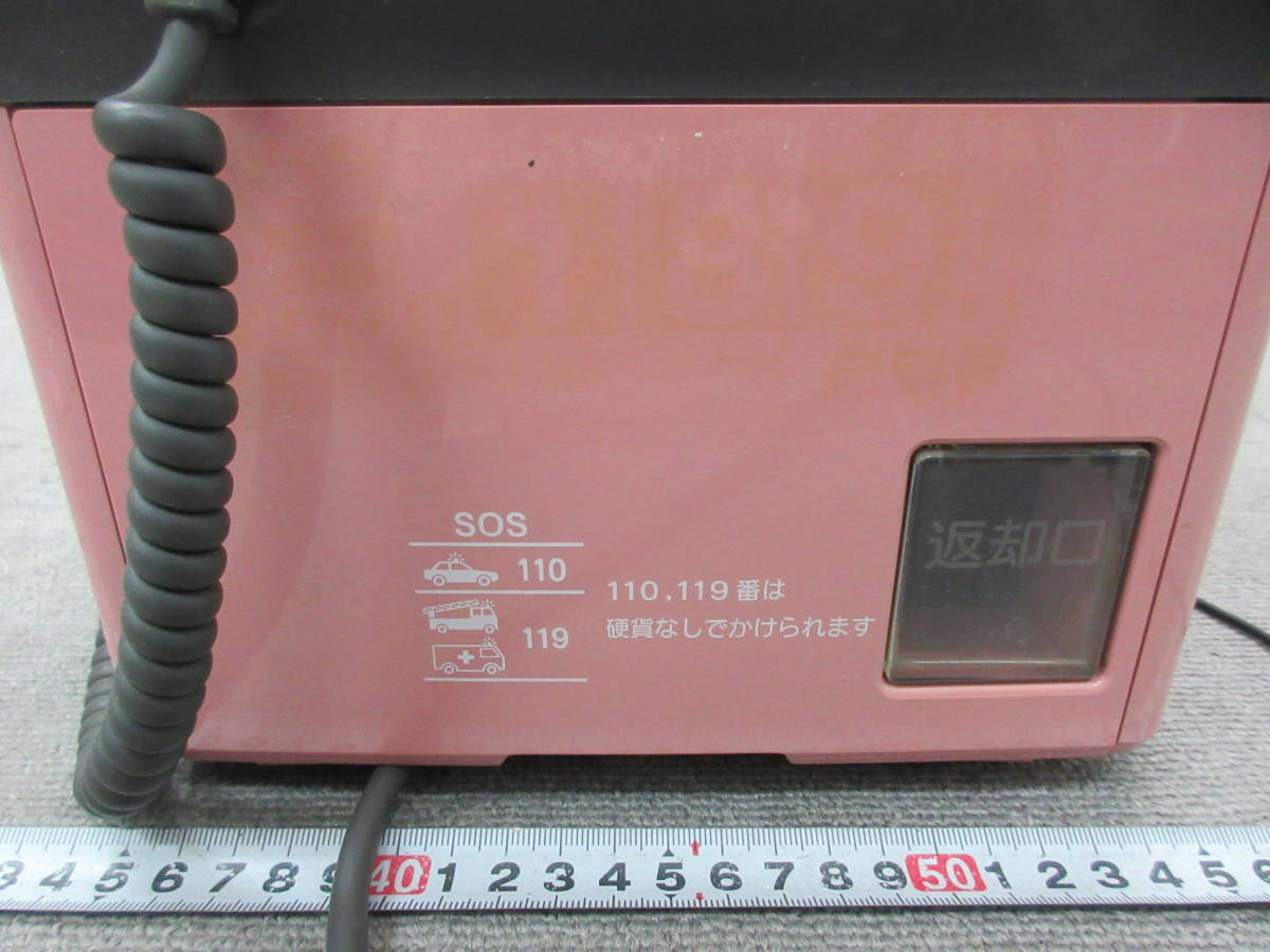 M【4-4】□12 NTT 公衆電話 ピンク電話 電話機 PT-51 TEL(P) プッシュ 