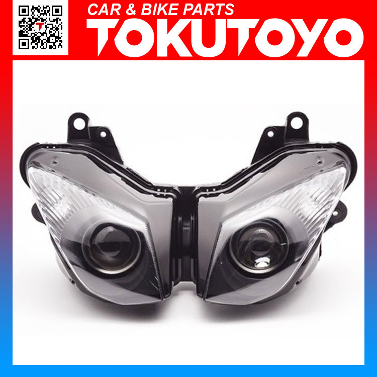 自動車用ヘッドライト 本体 特】カワサキ ZX-6R (09-10)年 クリア 純正タイプ ヘッドライト