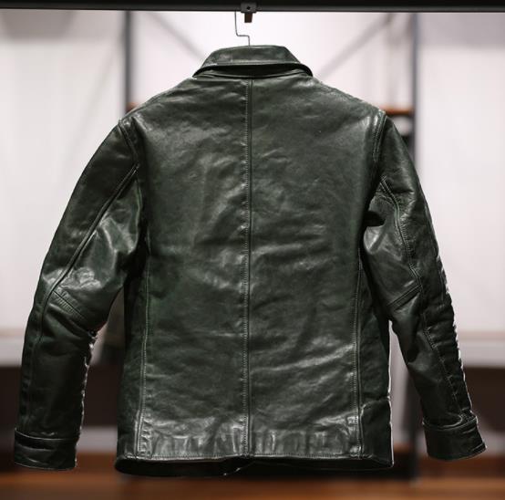 ☆処分1着 馬革 カーコート 本革 ホースハイド 革ジャン ブレーキマン