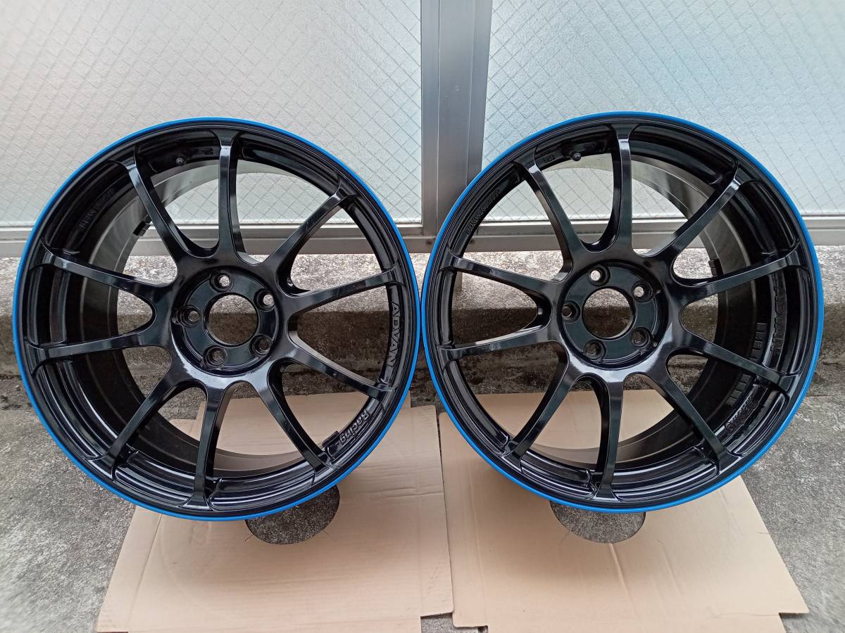 ADVAN RACING たぶんRZ？ ホイール 4本セット 5H-100 17インチ 8J 