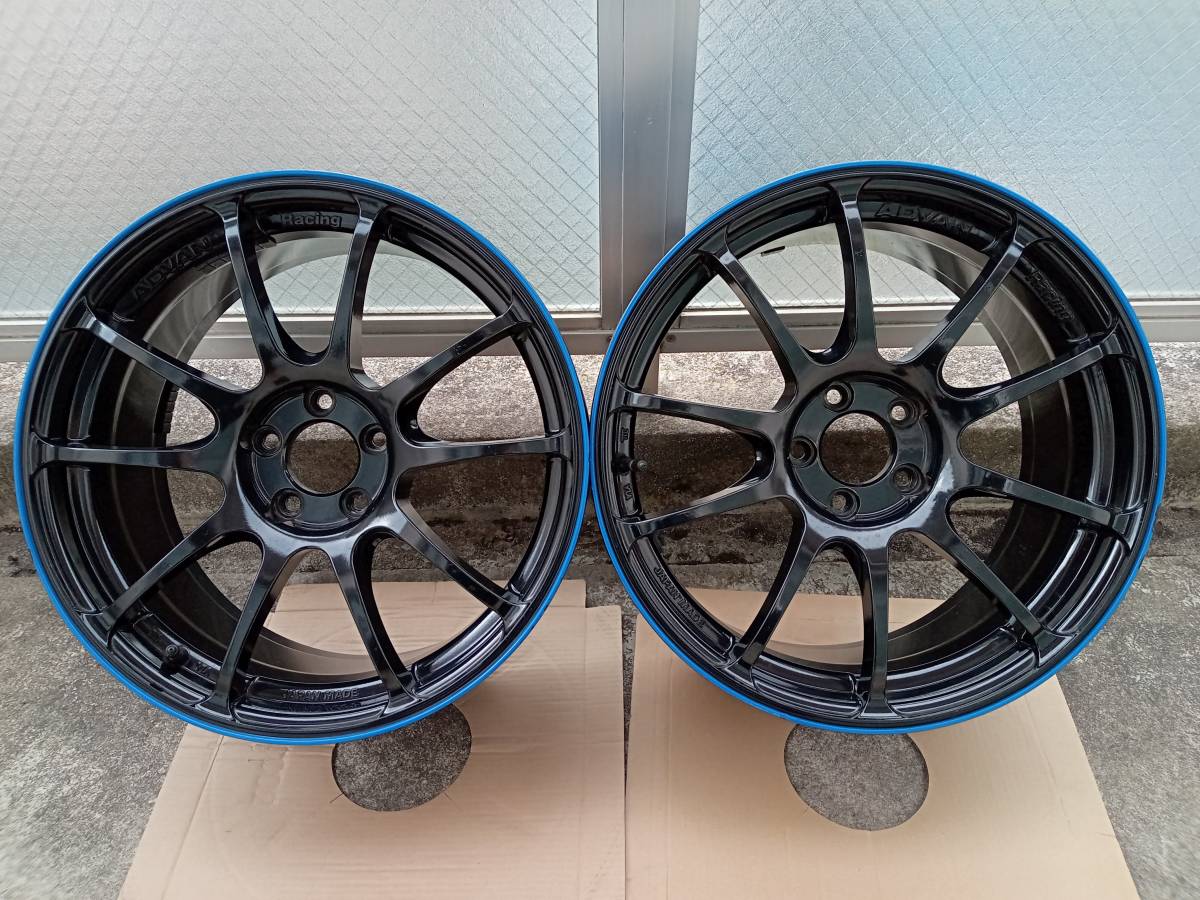 ADVAN RACING たぶんRZ？ ホイール 4本セット 5H-100 17インチ 8J 