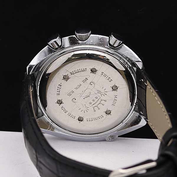 1円☆稼働◎正規品【SICURA/シクラ】手巻き 17JEWELS クロノグラフ