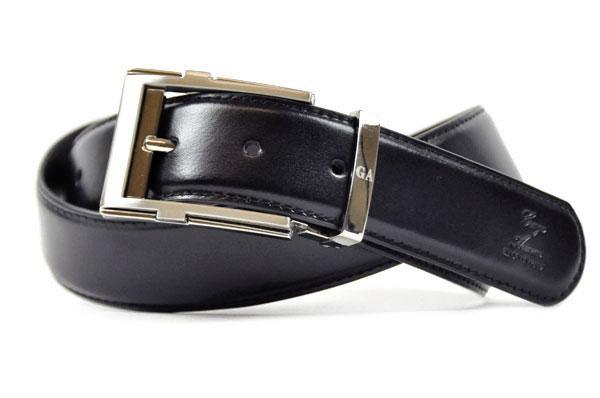 1円～ 新品 ジョルジオ アルマーニ ベルト レザー ブラック ブラウン リバーシブル 長さ調節可能 箱付き イタリア製 アメリカモデル 5160