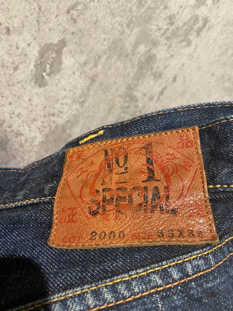 激レア！極上品 男戎 ペイント EVISU エヴィス No1スペシャル 2000革