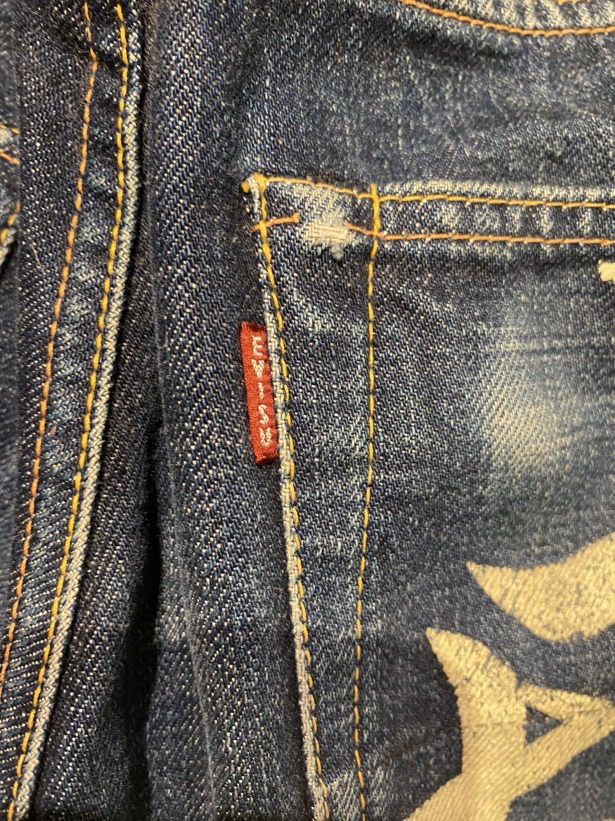 激レア！極上品 男戎 ペイント EVISU エヴィス No1スペシャル 2000革