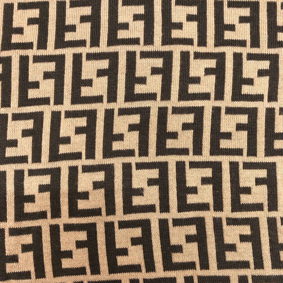 FENDI フェンディ ニットセーター ブラウン アクリル70% ウール30 