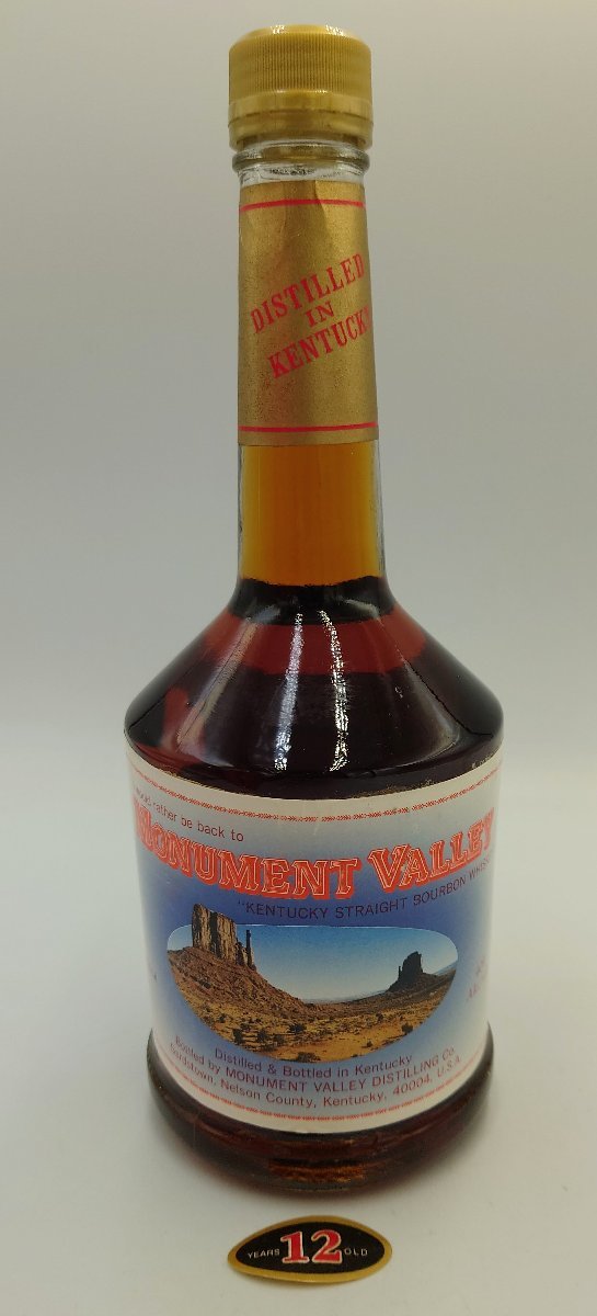 750ml 12年バーボンウイスキー バレー VALLEY モニュメントバレー 未