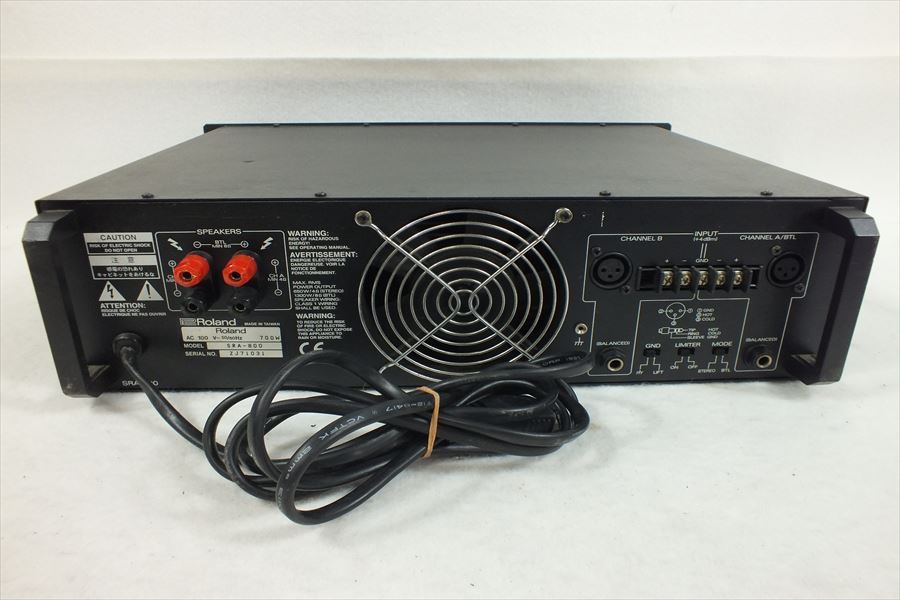パワーアンプ Roland ローランド SRA-800 sra-800 ROLAND Professional
