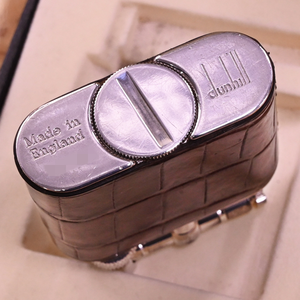 D)希少! dunhill ユニーク ハンマー ライター シルバー925（本物 