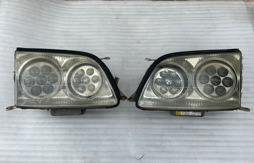 z*r様 極美品 TOYOTA 20セルシオ 純正 後期 左右ヘッドライト 刻印 セルシオ20後期純正ヘッドライト左右セット 20 セルシオ 後期 純正
