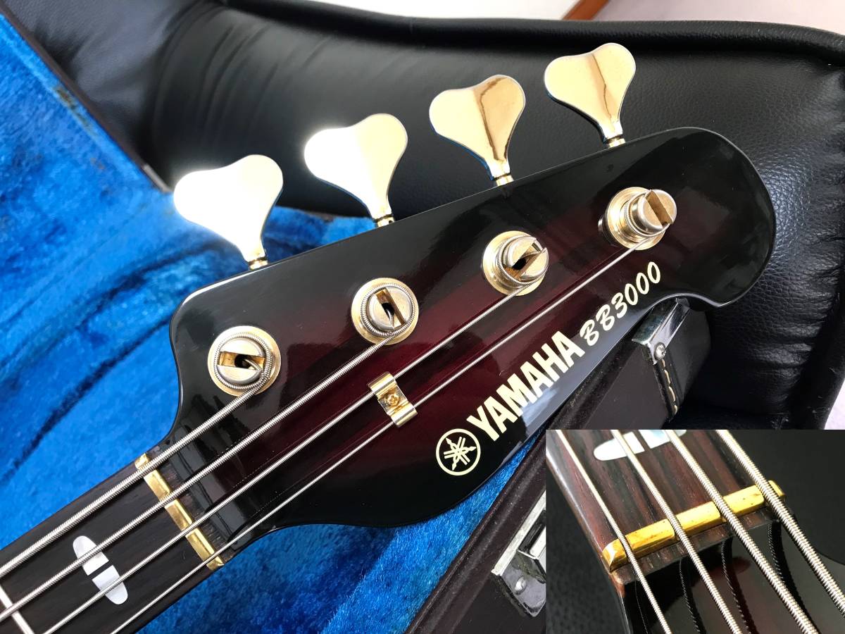 ☆YAMAHA BB3000 ワインレッド 貴重な最初期型 純正ハードケース付 美 