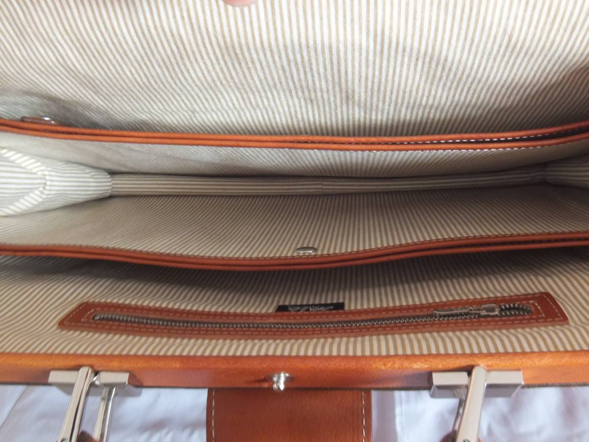 美品! 青木鞄 GAZA ガザ 牛革 レザー ダレスバッグ A3対応 大型 大容量 