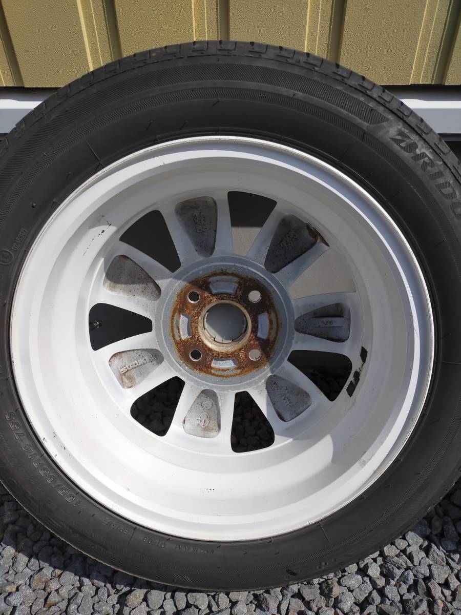 スズキ ラパン純正アルミホイール ホワイト 14×4，5J 4×100