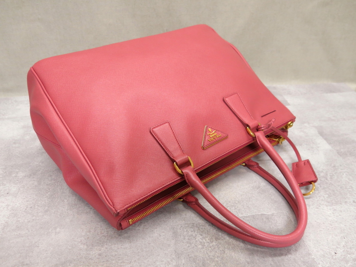 ○美品○PRADA プラダ○ガレリア○サフィアーノ 本革○トート バッグ
