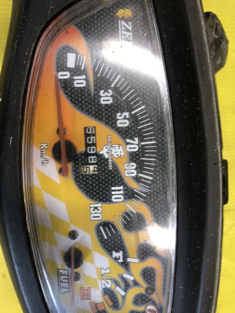 ライブDIO AF34 AF35☆スピードメーター ZERO 零 社外メーター ファイアー
