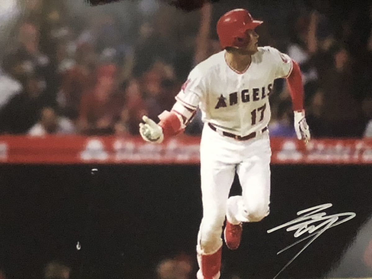 MLB 大谷翔平 エンゼルス 直筆サイン入りフォト 6切りサイズ 生写真 