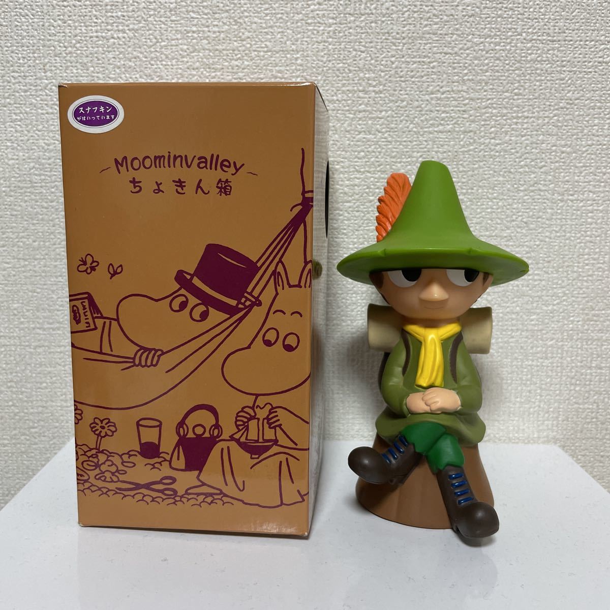 ムーミンキャラクター ソフビ貯金箱 スナフキン 本体高さ約14 5cm 貯金箱 売買されたオークション情報 Yahooの商品情報をアーカイブ公開 オークファン Aucfan Com