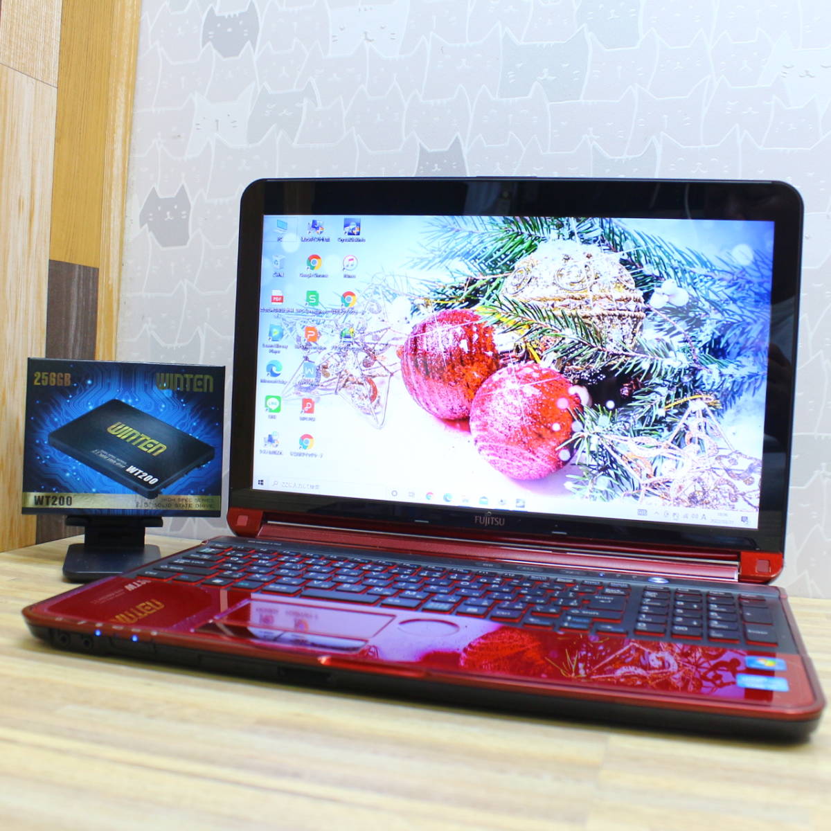 Core ☆超美品 ☆新品SSD256GB！最上級4世代i7！メモリ8GB！バッテリー 