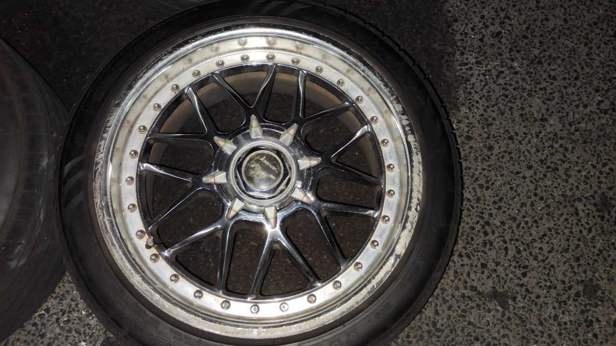Weds kranze 17インチ 4穴5穴 pcd114.3 マルチ 8J,8.5J タイヤ外せます 