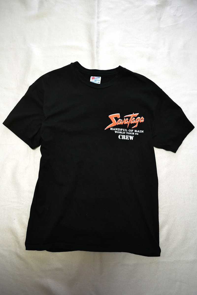 限定セール，定番人気 90'S ビンテージ Savatage HANDFUL OF RAIN WORLD TOUR 1994 Tシャツ L Hanesヘインズボディー(Tシャツ)｜売買されたオークション情報、yahooの商品情報をアーカイブ公開 - オークファン Tシャツ