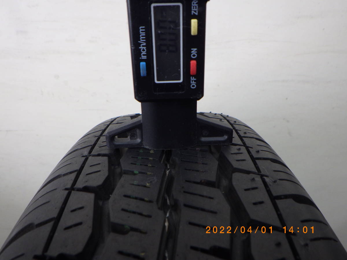 1本　 マツダボンゴ(日産バネット/三菱デリカ)・純正ホイール(5穴）　《165R14 LT 8PR》　2014年製　　『165/80R14』 マツダ 4本 ボンゴ 6穴の中古品・新品・未 6穴 4穴