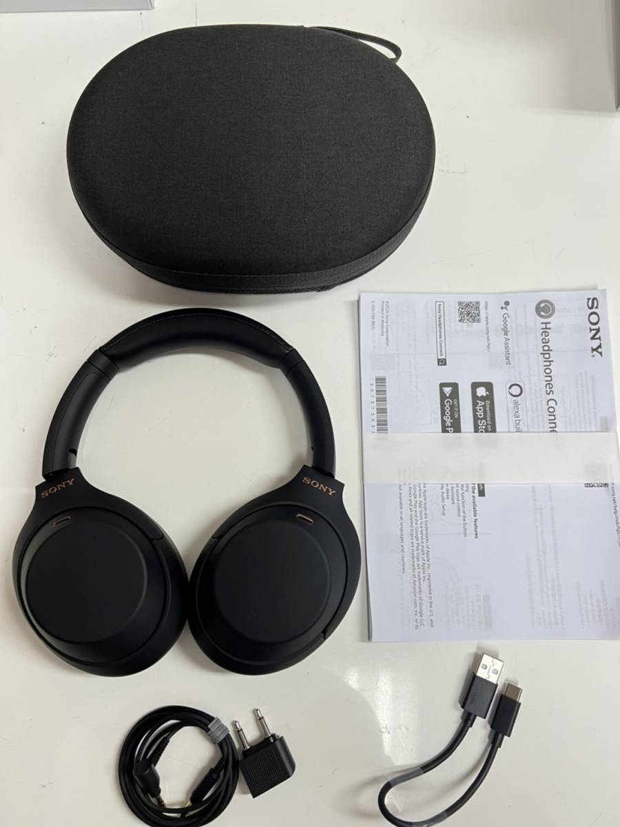 動作確認済み ソニー SONY WH-1000XM4B BLACK ワイヤレスヘッドホン 2 WH-1000XM4 SONY ブラック sony ワイヤレスヘッドホン Наушники