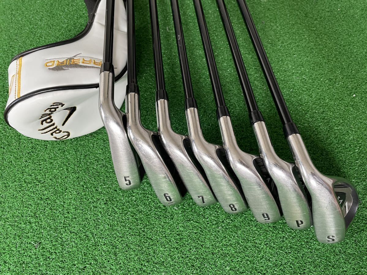定番人気，豊富な キャロウェイ callaway アイアン7本と5wの8本セット 初心者向け(セット)｜売買されたオークション情報、yahooの商品情報をアーカイブ公開 - オークファン 男性右きき用