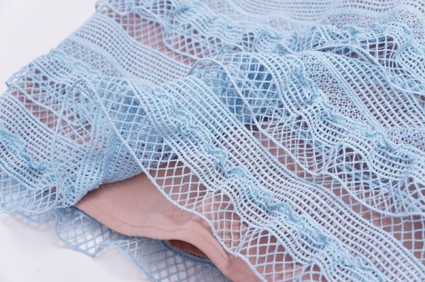 Gj67 セルフ ポートレート Self Portrait 7分袖 レースワンピース ミニワンピース ドレス ライトブルー サイズ8 Sサイズ 売買されたオークション情報 Yahooの商品情報をアーカイブ公開 オークファン Aucfan Com