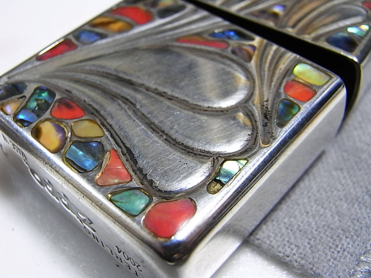 年代物 Zippo 2004年製 STERLING Silver 925 ウォール アーマー ジッポ 