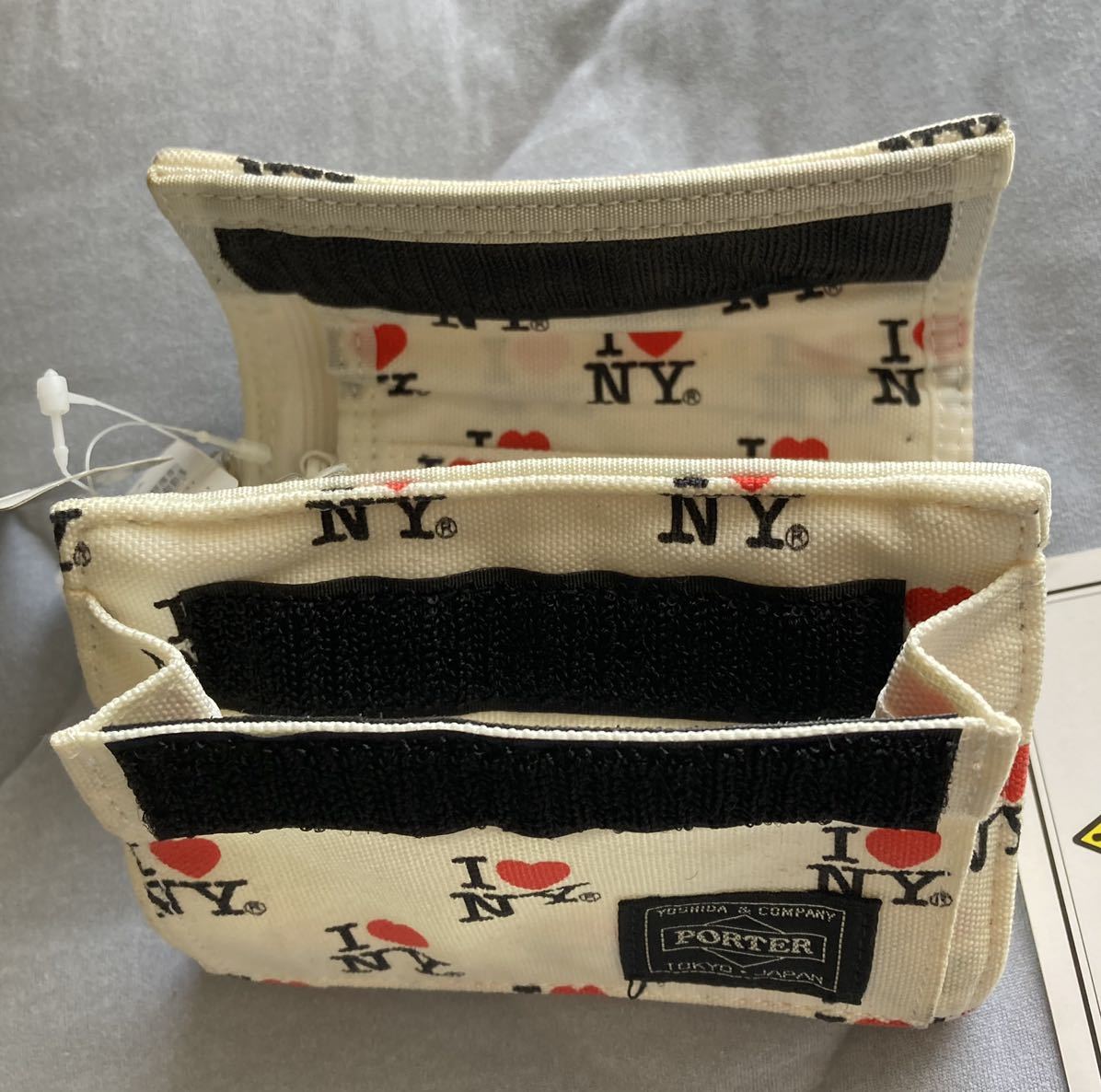 PORTER BEAMS コラボ 未使用ウォレット I（LOVE）NY NY LOVE 折り財布