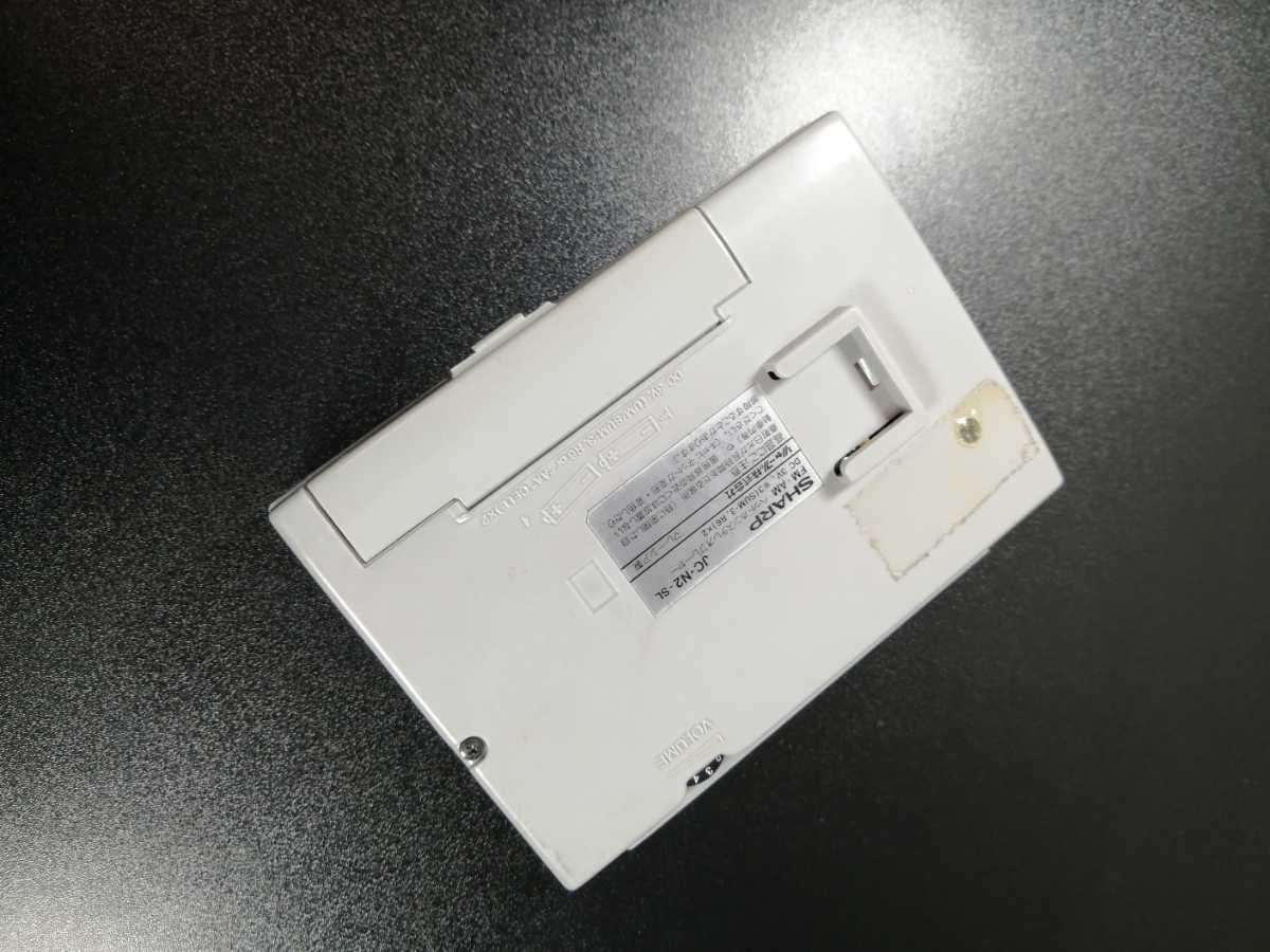 通電確認済　シャープ　SHARP　JC-N2 カセットプレーヤー ラジオ　ジャンク　匿名発送 カセットプレーヤー SHARP - SHARPJC-TV10 ◼︎ TV＆カセット＆ラジオ
