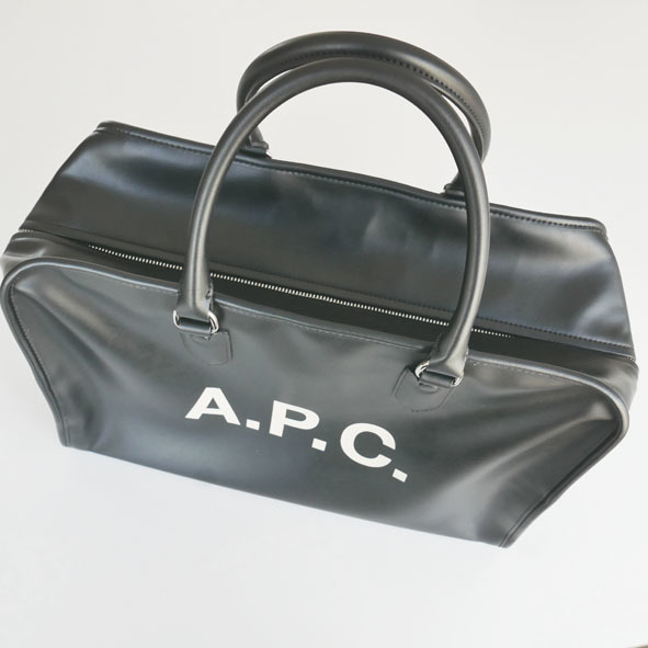希少限定品2018aw APC ボストンバック ボウリングバッグ トート レザー 